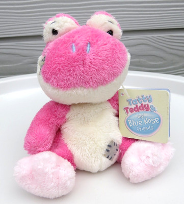 SELTENE TICA ROSA BAUMFROSCH TATTY TEDDY & MEINE BLAUE NASE FREUNDE O41 BEANIE WEICHES SPIELZEUG