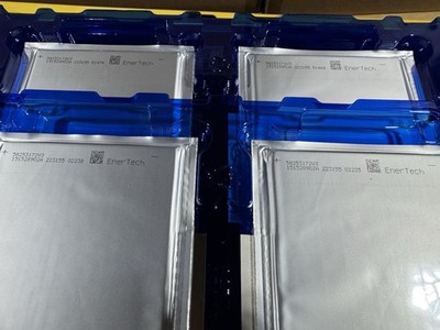 Pack of 4 EnerTech EnerDel Gen 3 Li-ion Pouch Cells 3.7V 20Ah NEW