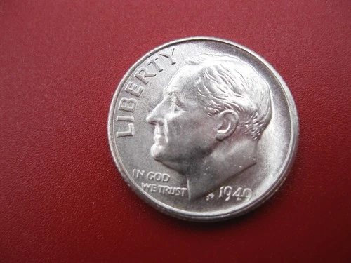 1949 S Roosevelt Silver Dime Ch/Gem BU! "Tough Key Date"!! #2182601