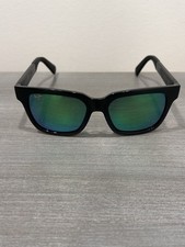 MAUI JIM MONGOOSE MJ540 GLOSSY BLACK W/ GREEN MIRROR POLARIZED LENS