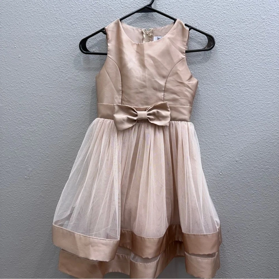 Speechless Girls Formal Dress Size 7 Champ Sleeveless Bow Satin Wedding - Image 3 of 4