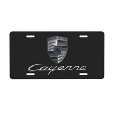 Porsche 12 X 6 In License Plate Stamped Metal Tag For Car Truck Black