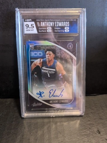 2020-21 Anthony Edwards Panini Absolute Rookie Autographs Variation Level 2 /49