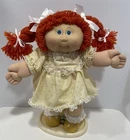 1985  Cabbage Patch Kids 16” Girl Doll IC1 Factory, Red Hair, Blue Eyes, HM1