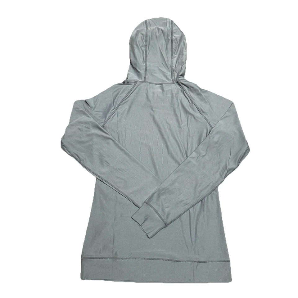 Camisa negra diamante Alpenglow con capucha manga larga para mujer pequeña gris Foto 2 de 4