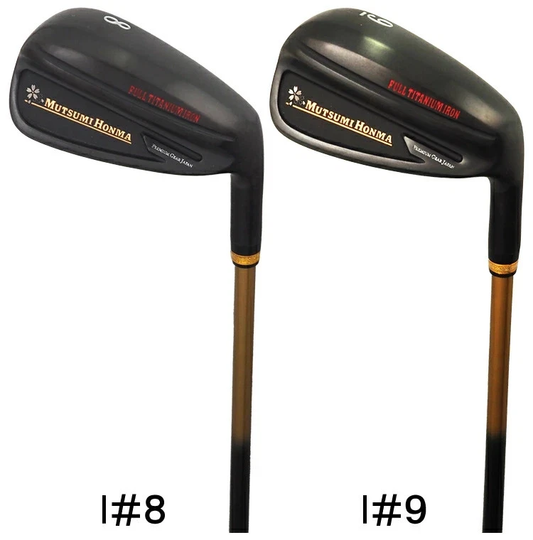 MUTSUMI HONMA Full Titanium Iron 5p Set #6~PW R-Flex MH Original Graphite Shaft - Image 3 of 4