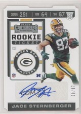 2019 Panini Contenders Rookie Ticket Stub 59/87 Jace Sternberger #213 Auto 0c6