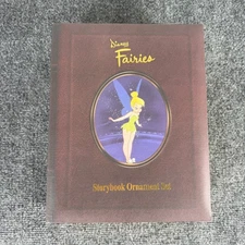 Disney Fairies Storybook Ornaments Set of 6 Christmas Tinker Bell Blue Fairy