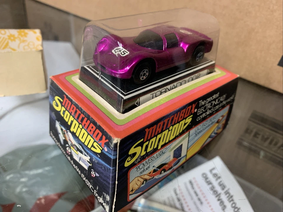 MATCHBOX TORNADO 002 SCORPIONS 1971 MINT IN BOX W/original Shipping Sleeve ! - Image 2 of 4