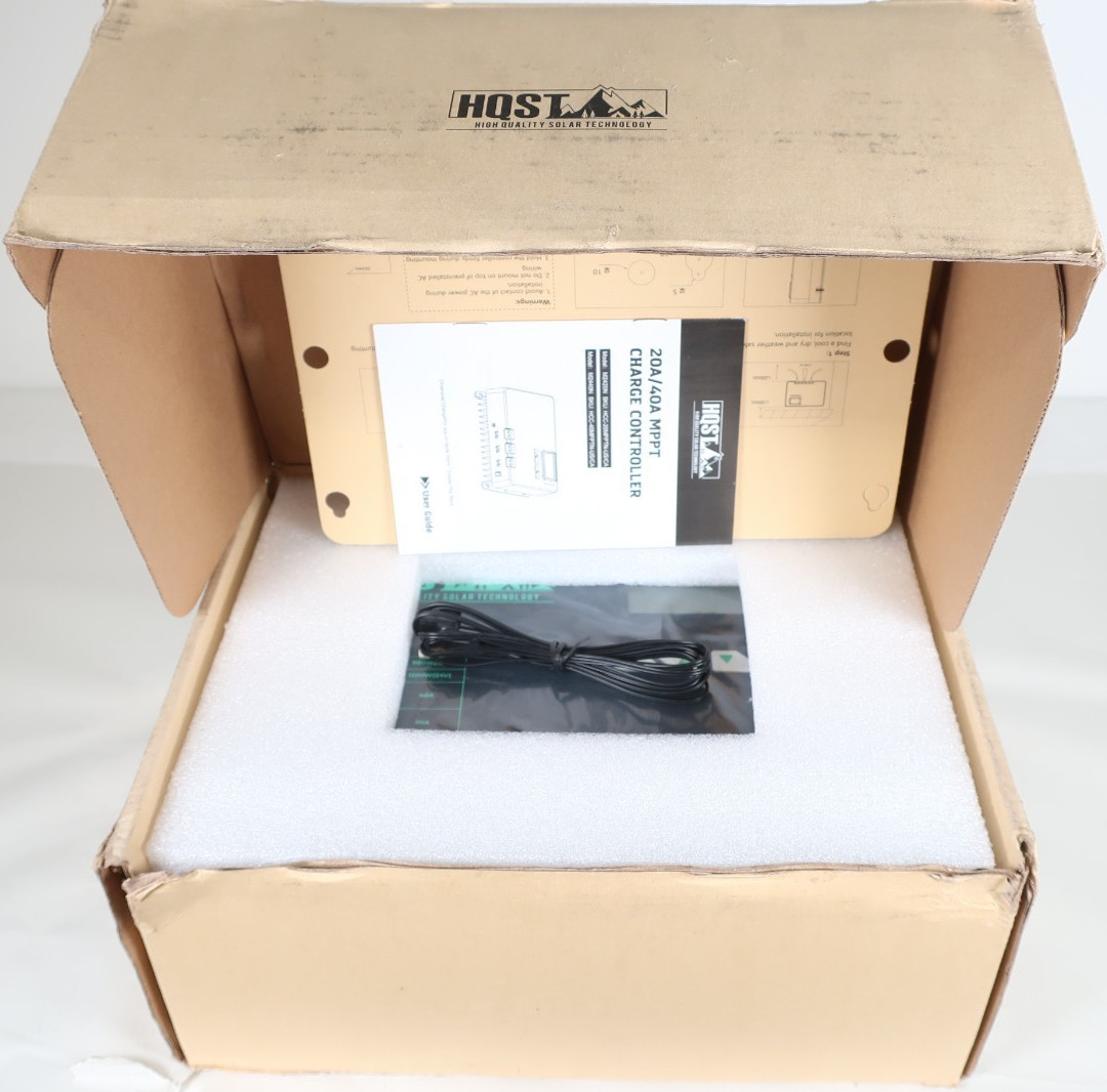 HQST M2420N Black Negative Grounded 20A Smart MPPT Solar Cha