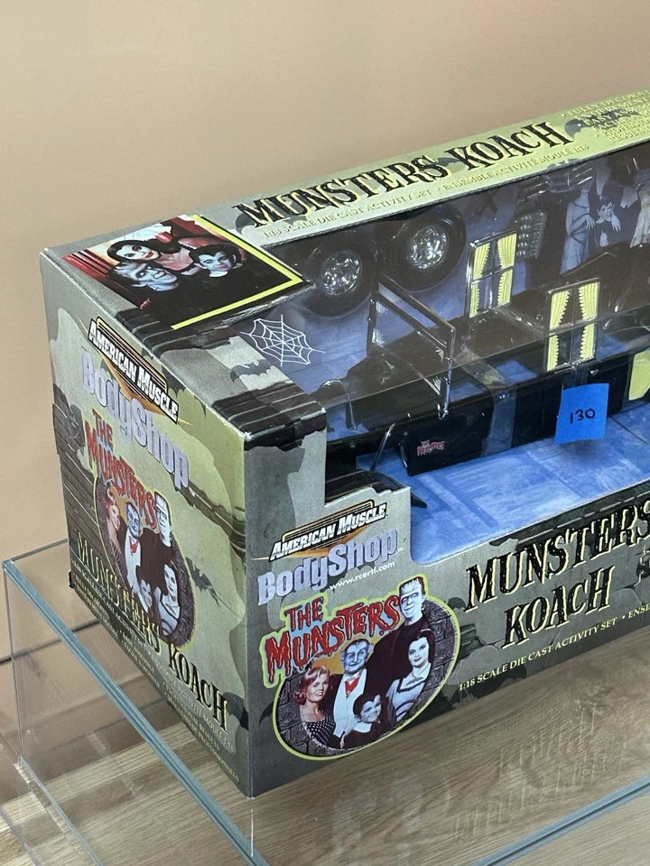 Coche diecast American Muscle ERTL 1:18 escala The Munsters Munsters Koach nuevo en caja Foto 2 de 4
