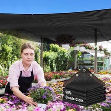 90 Shade Cloth,20x20ft Tear Resistant Sun Shade Net with Reinforced Grommet,...