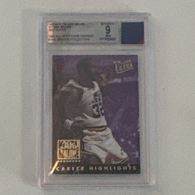 Fleer 1993-94 Ultra Karl Malone Career Highlights Utah Jazz #11 BGS 9