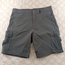 Orvis Voyager Mens Cargo Shorts Size 36 Gray Stretch Comfort Pockets
