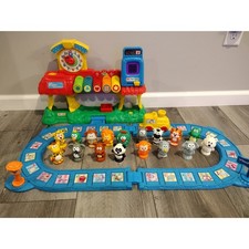 Vtech alphabet smartville train station with animals educational learning toy