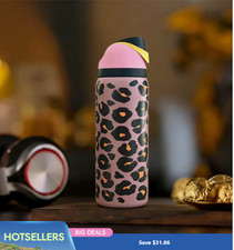 Owala 32oz FreeSip Stainless Steel Water Bottle   Jungle Stroll -2026 Gift