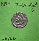 1894 Indian Head Cent / Penny 1c Good