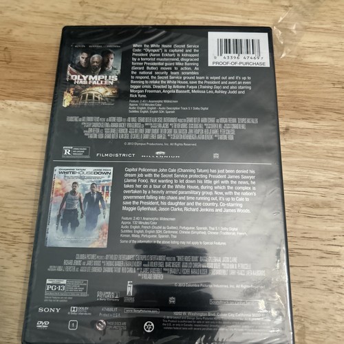 Olympus Has Fallen / White House Down New DVD 2013 Adrenaline-NEW Authentic US - Picture 2 of 7