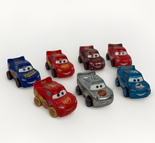 Disney Pixar Cars Mini Racers Diecast Mattel Lot of 7 Lightning McQueen 1:87