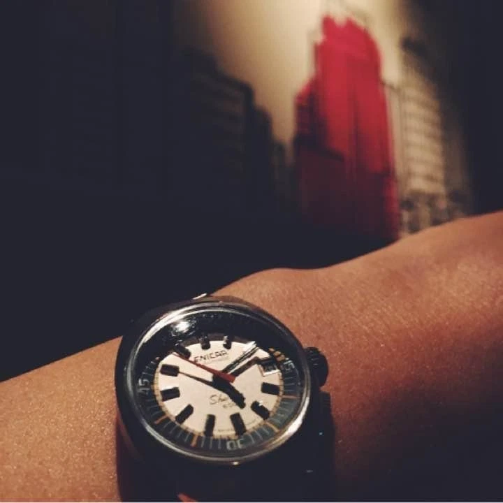 1970s ENICAR Sherpa 600 Automatic Stainless Steel Vintage Diver's Watch - Image 4 of 4