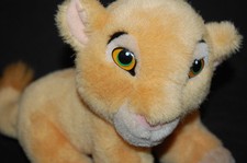 Simba Cub Lion King Movie Soft Plastic Eyes Disney Plush 9" Toy Lovey