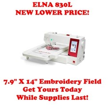 Elna 830L Embroidery Machine with Bonus Kit N...