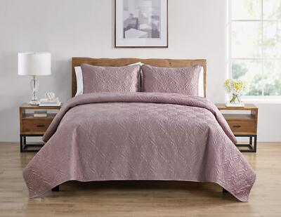 Full Quilt Set 3piece Bedding With Matching Shams Stylish Room Decor wendy Ros