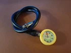 Scuba Diving Manometer SPG Pressure Gauge Metal Case Rubber Boot Hose 80cm