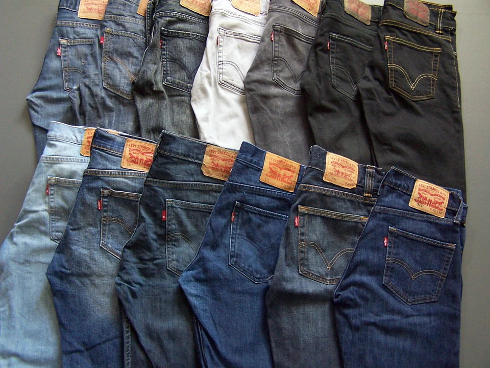 Vintage Levis 511 Stretch Denim Jeans Elastane Slim Straight Leg - Image 3 of 4