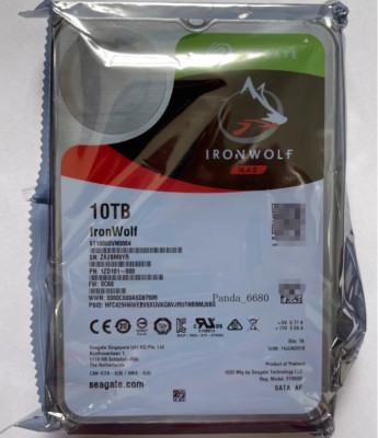 New Seagate IronWolf 10TB 3.5'' SATA - NAS Hard Drive ST10000VN0004 7200 RPM