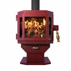 Mf Fire Mojave Red Catalyst Wood Stove W Ss Door And Room Blower