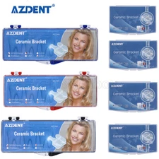 AZDENT Dental Orthodontic Ceramic Brackets Braces Roth MBT.022/018 Hooks 3 4 5