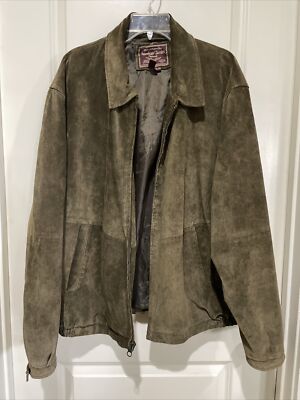 VTG American Classics Colebrook Brown Suede Leather Bomber VTG American Classics Colebrook Brown Suede Leather Bomber
