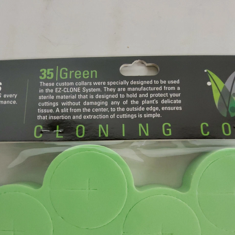 Paquete de 35 collares de clonación blandos EZ-Clone verdes  Foto 3 de 4