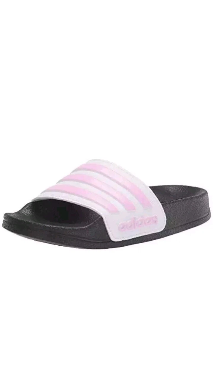 Adidas Adilette Sandalo Doccia Scivoli Bianco Crema Lilla Trasparente Bianco 1 US Unisex