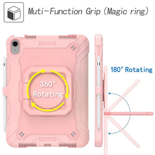 Für iPad 11/10. Gen 10,9" 2025 stoßfeste Panzerung 360° drehbarer Ständer Hülle Cover - Bild 95 von 116