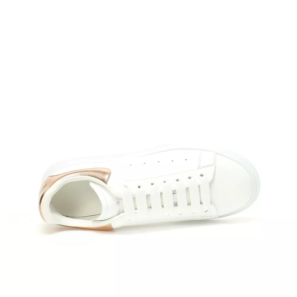 Size 7 - Alexander McQueen Oversized Sneaker White Rose Gold