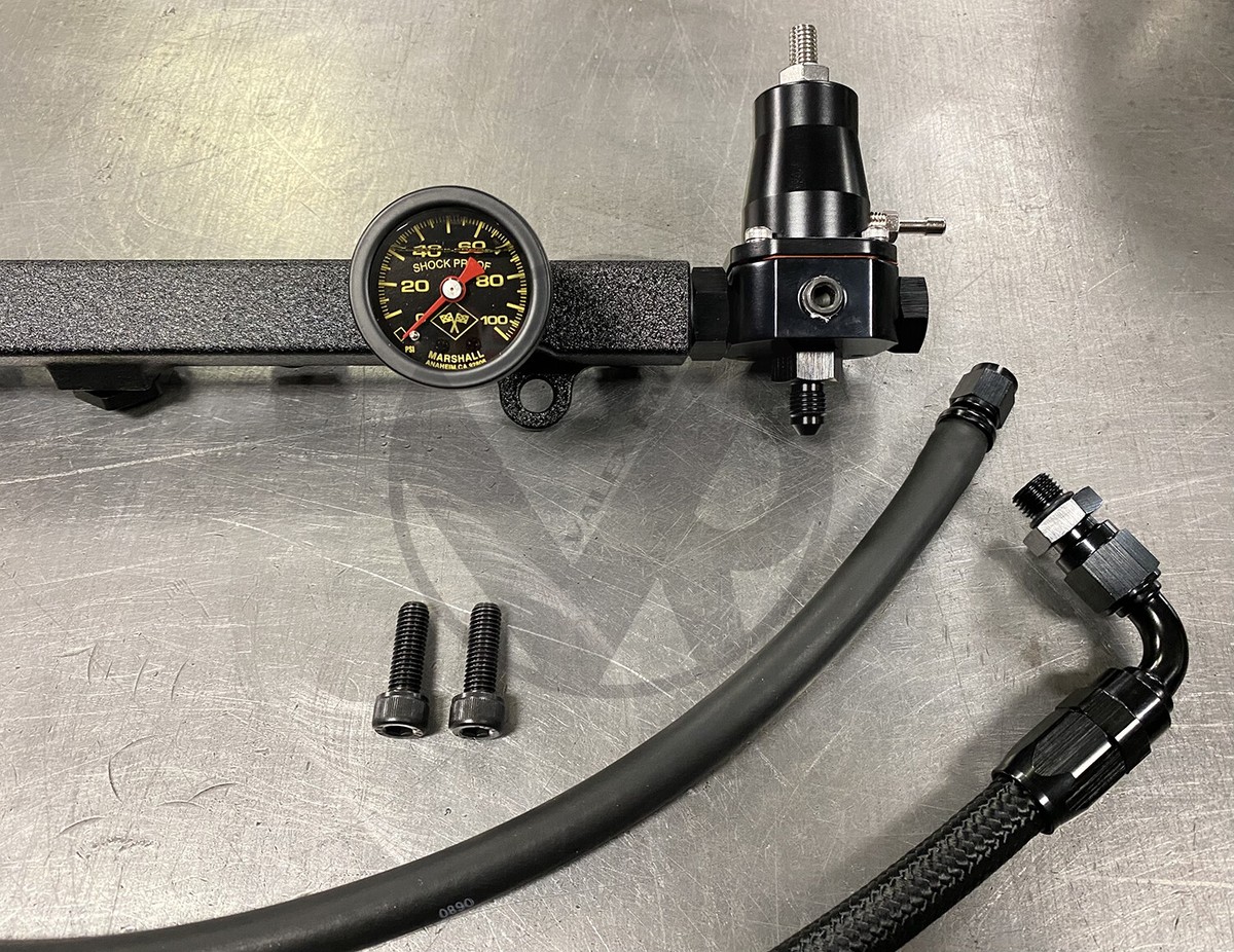 K Series Swap K20 K24 6AN Wrinkle Black Fuel System for Honda 