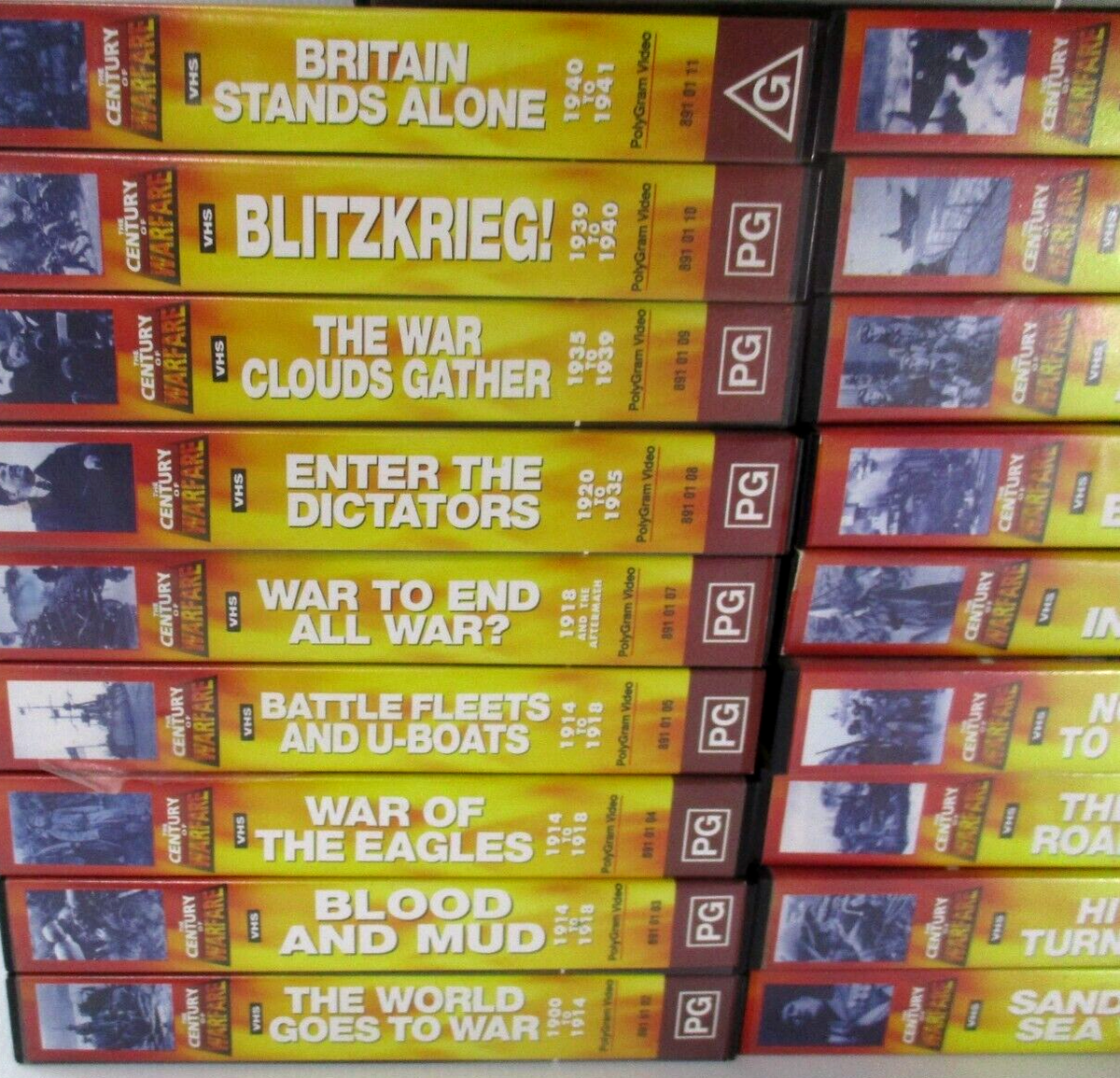 (未使用･未開封品)Century of Warfare [VHS] Time Life Video: The Century of Warfare - 26 VHS Tape Collection
