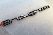 New Brougham emblem 1980 1990s badge nameplate plaque label logo insignia