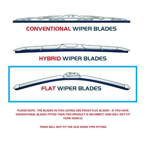Mehr Wiper Blade Flat Front Kit Fits: BMW 5 Series 525i 3.0 Touring E61 - Picture 3 of 9