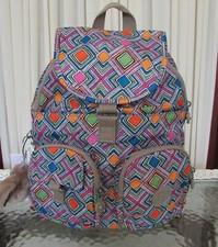 Zaino Kipling Firefly geometrico borsa 12" nuovo con etichetta