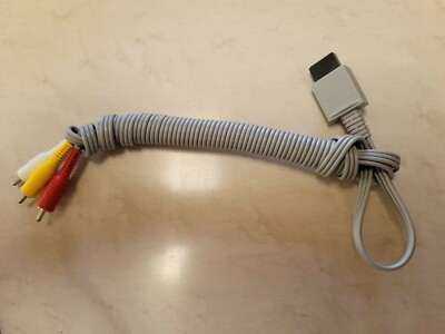 Nintendo Wii OEM RVL-009 AV TV Composite Cable (Red / Yellow / White)