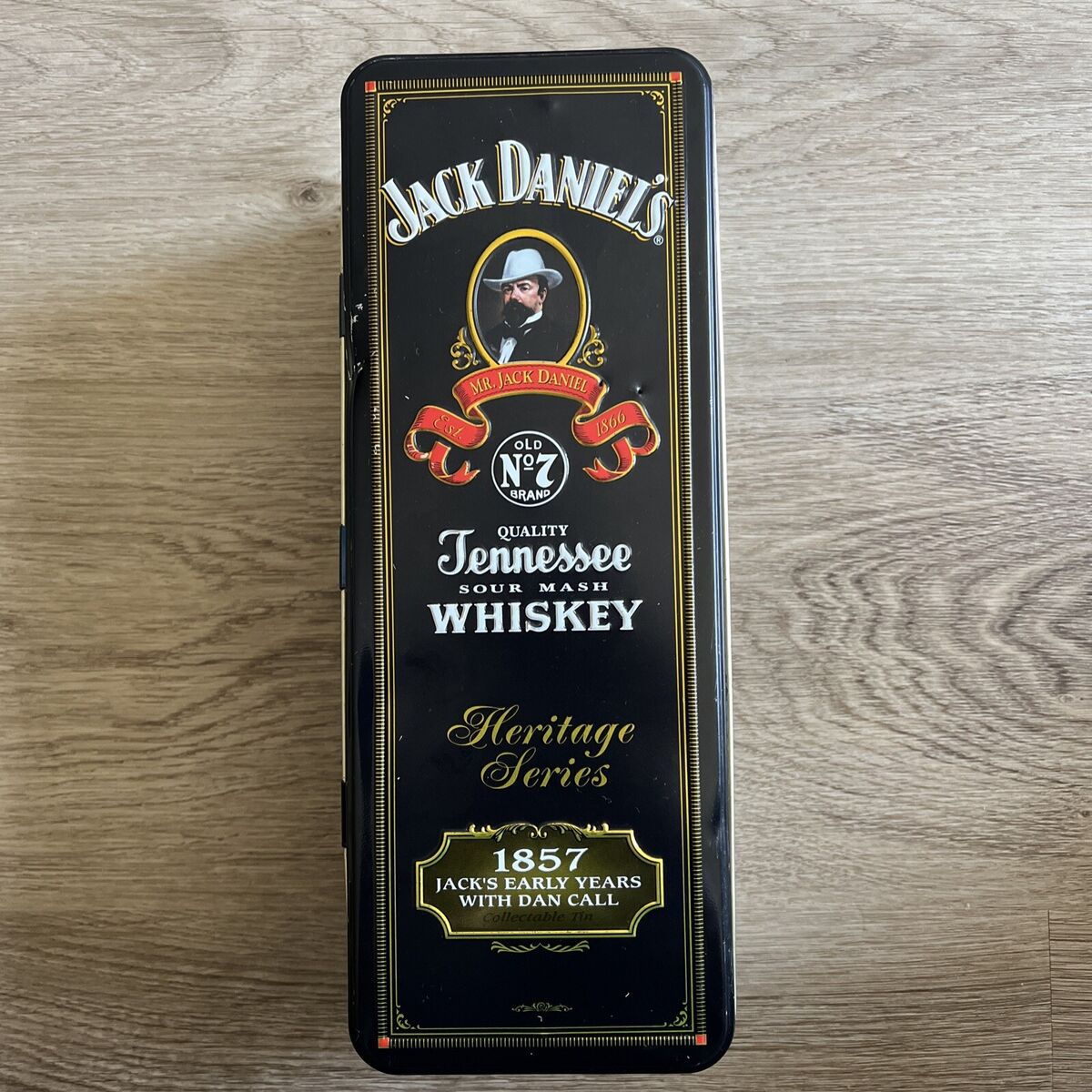 Jack Daniels 1857 No.7 Tennessee Whiskey Heritage Tin Box Jack Daniels 1857 No.7 Tennessee Whiskey Heritage Tin Box