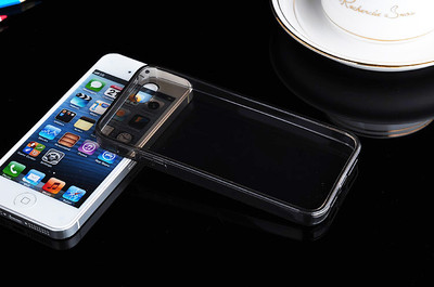 Case iPhone 5 5S Silikon Handy Schutz Sicher Dünn Slim Displayschutz Folie Hülle