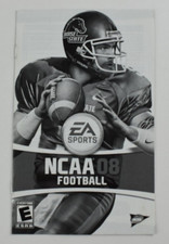NCAA Football 08 PS2 PlayStation 2 Authentic Instruction Manual Booklet Only