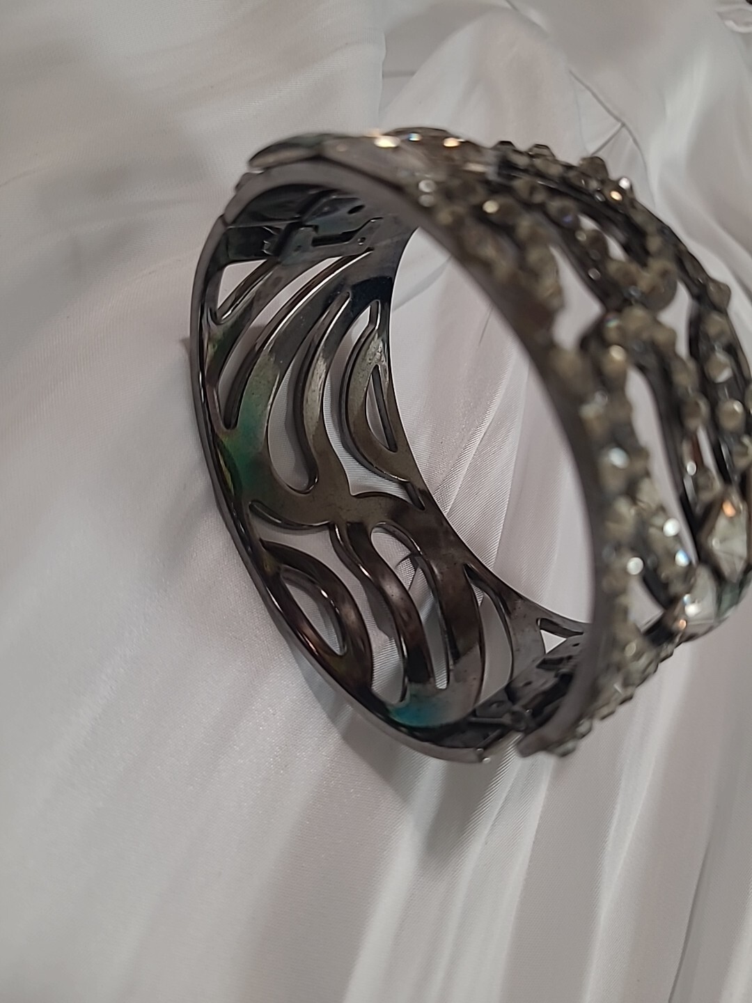 Statement Bangle Bracelets Made Of Swarovski Crys… - image 7