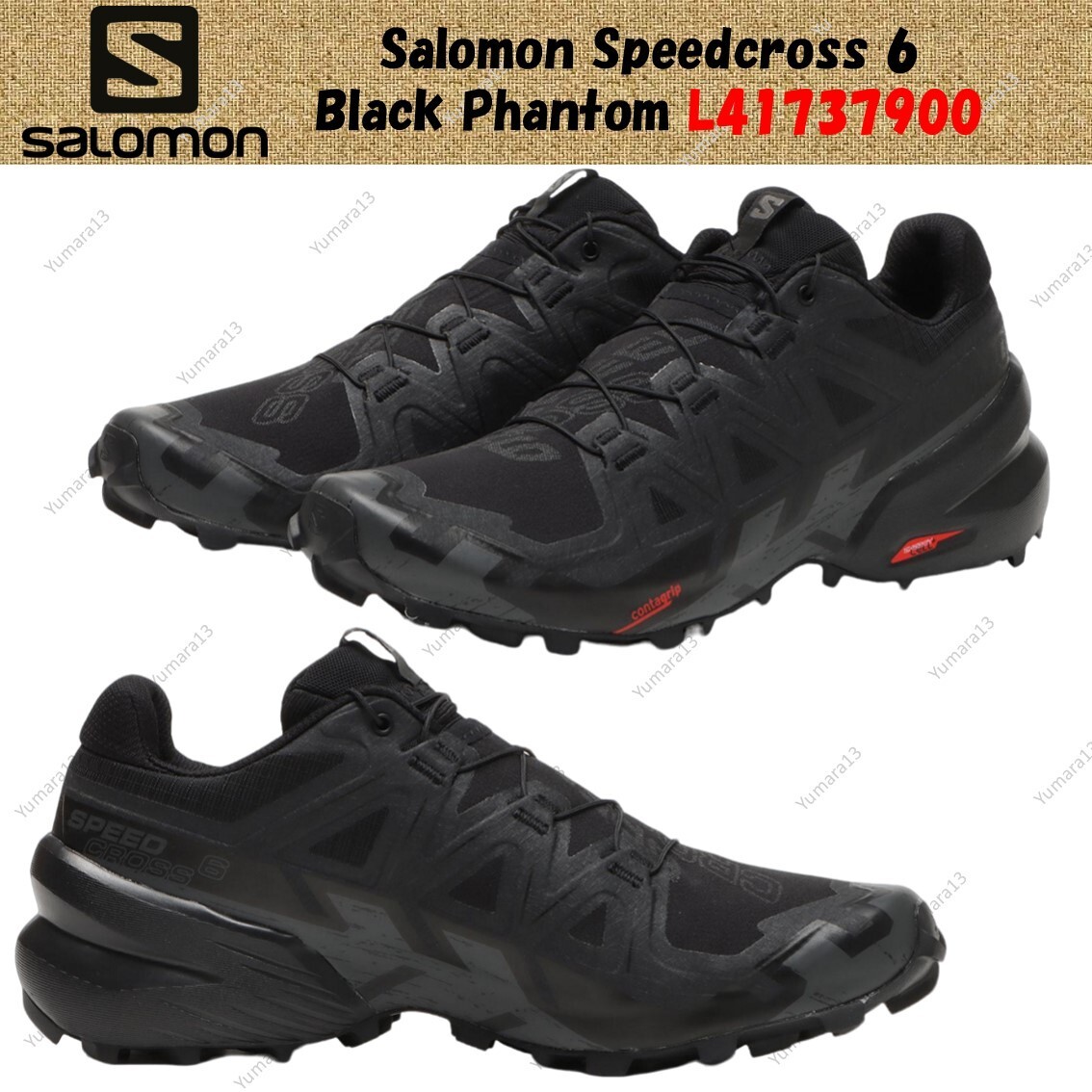 Salomon Speedcross 6 Black Phantom L41737900 Men