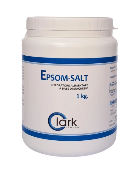 METODO CLARK SALI DI EPSOM / SALE INGLESE/ EPSOM SALT FLAC. DA 1KG