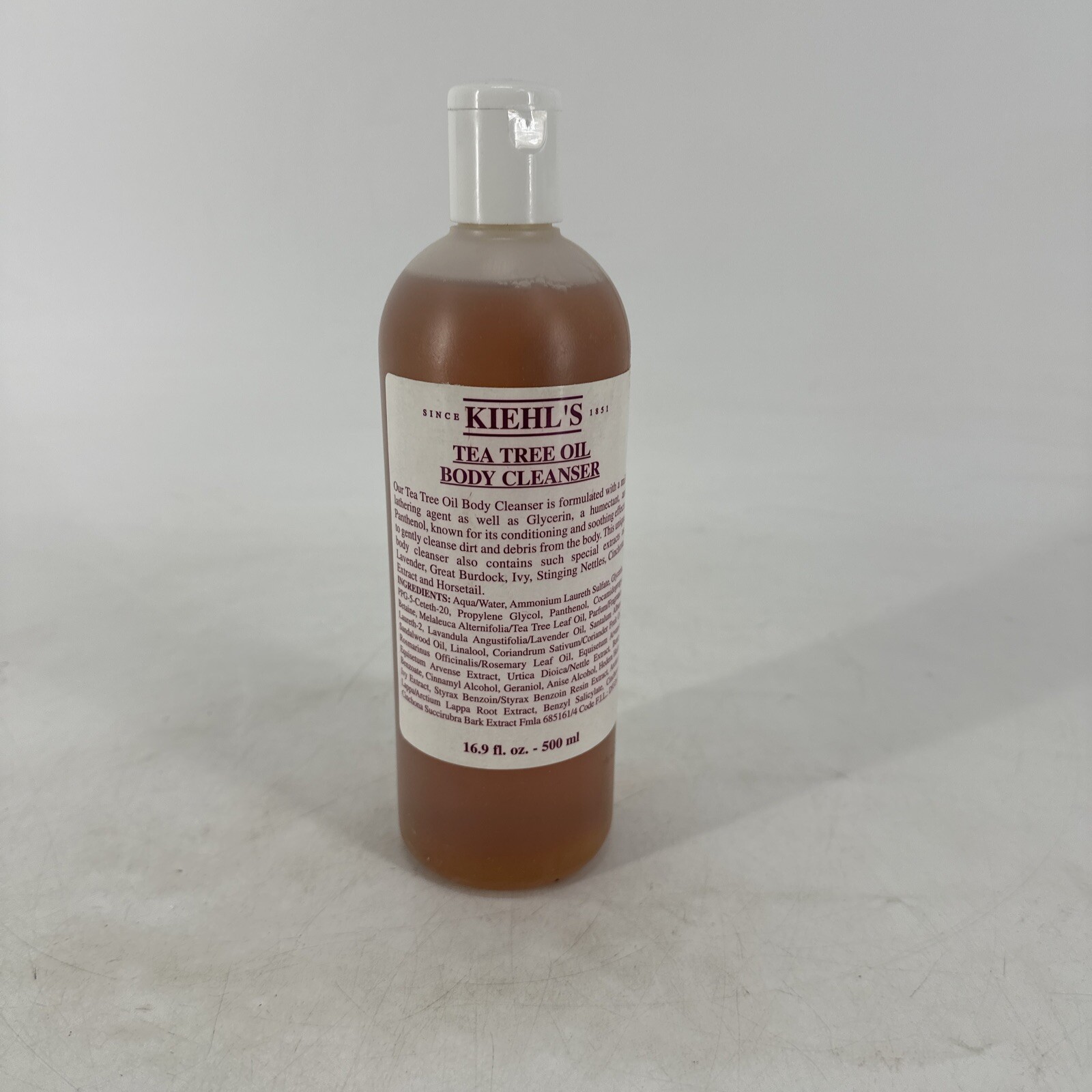 RARE Discontinued Kiehl's Tea Tree Oil Body Cleanser Wash 16.9 fl oz
